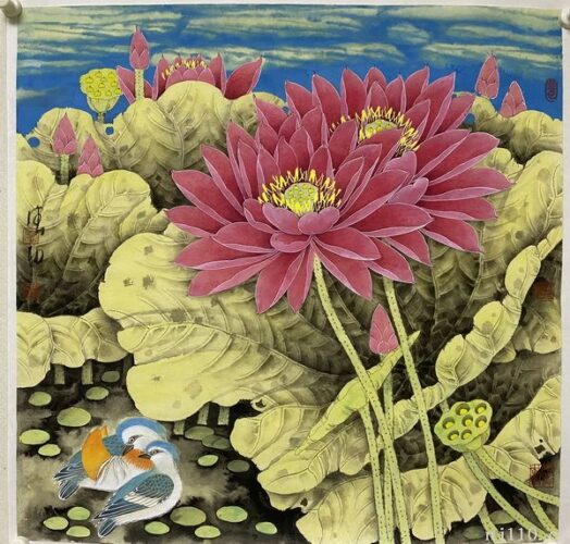 铁荷画派刘德功佳作鉴赏