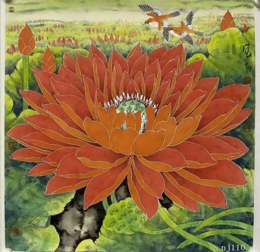 铁荷画派刘德功佳作鉴赏