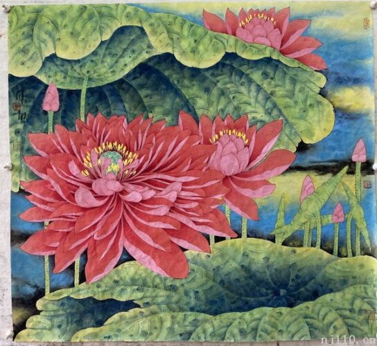 刘德功新铁荷作品欣赏